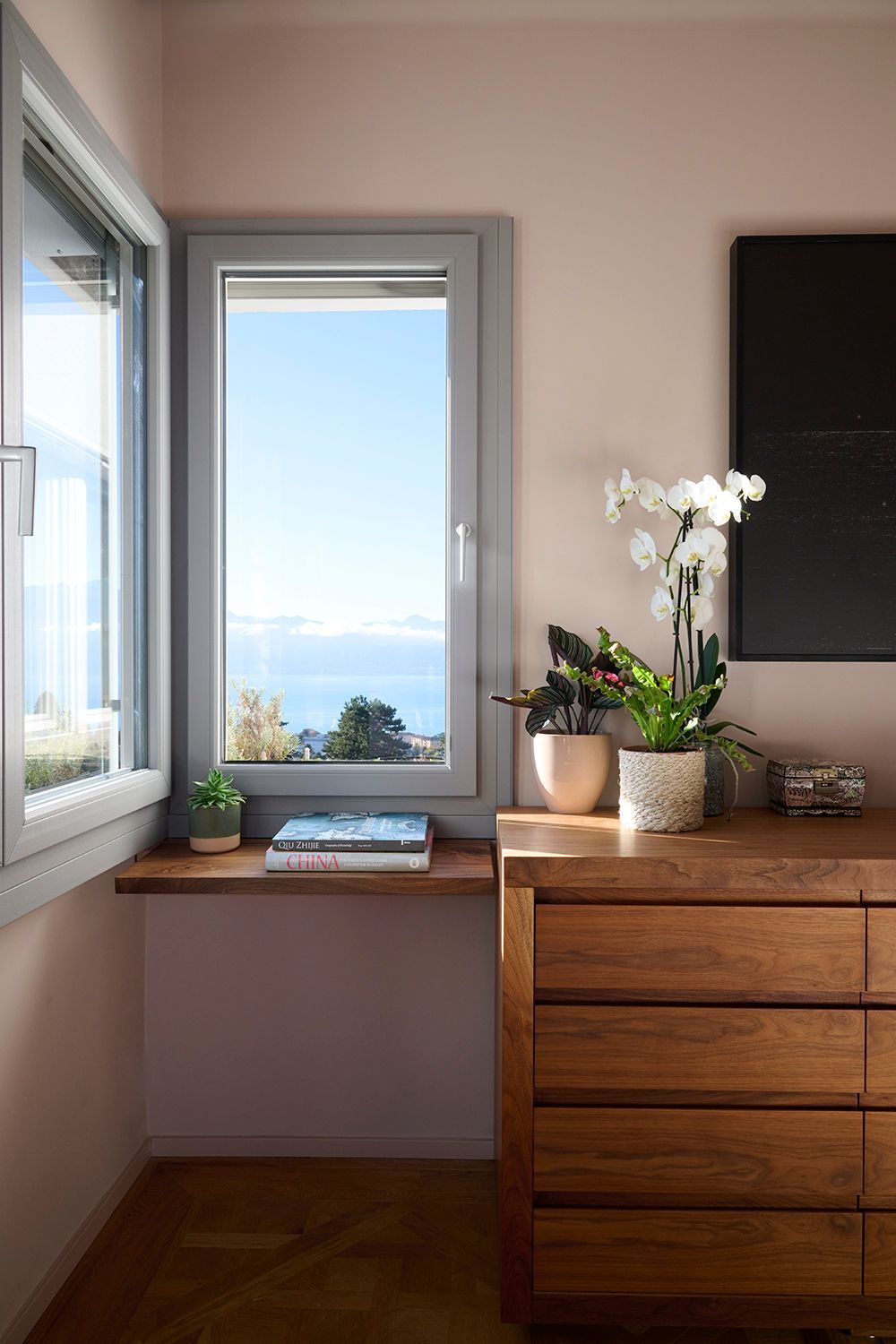 Réalisation Pièce Unique Design — chambre avec vue sur le Léman
